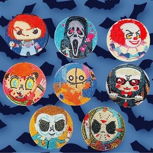 Horror Diamond Coasters